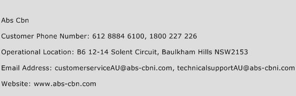 Abs Cbn Phone Number Customer Service