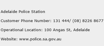 Adelaide Police Station Phone Number Customer Service