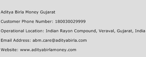 Aditya Birla Money Gujarat Phone Number Customer Service