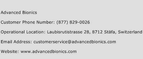 Advanced Bionics Phone Number Customer Service