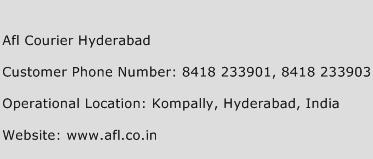 Afl Courier Hyderabad Phone Number Customer Service