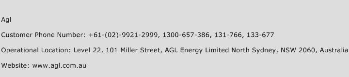 Agl Phone Number Customer Service
