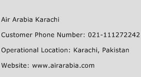 Air Arabia Karachi Phone Number Customer Service