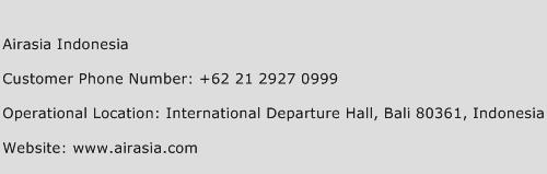 AirAsia Indonesia Phone Number Customer Service