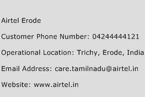 Airtel Erode Phone Number Customer Service