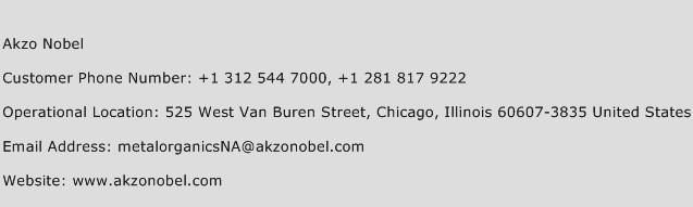 Akzo Nobel Phone Number Customer Service