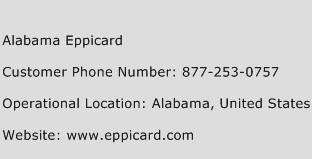 Alabama Eppicard Phone Number Customer Service