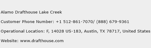 Alamo Drafthouse Lake Creek Phone Number Customer Service