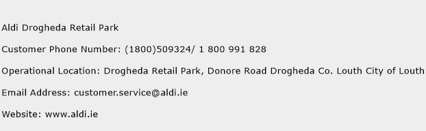 Aldi Drogheda Retail Park Phone Number Customer Service