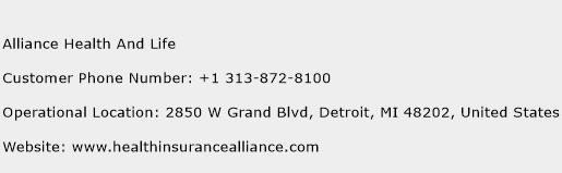 Alliance Health And Life Phone Number Customer Service