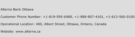 Alterna Bank Ottawa Phone Number Customer Service
