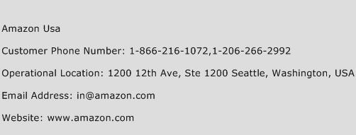 Amazon Usa Phone Number Customer Service
