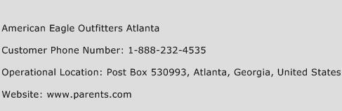 American Eagle Outfitters Atlanta Phone Number Customer Service