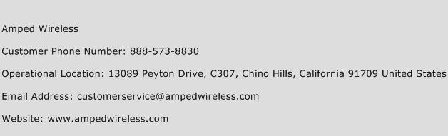 Amped Wireless Phone Number Customer Service