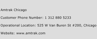 Amtrak Chicago Phone Number Customer Service