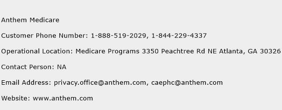 Anthem Medicare Contact Number | Anthem Medicare Customer Service Number | Anthem Medicare Toll ...