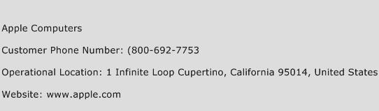 Apple Computers Phone Number Customer Service