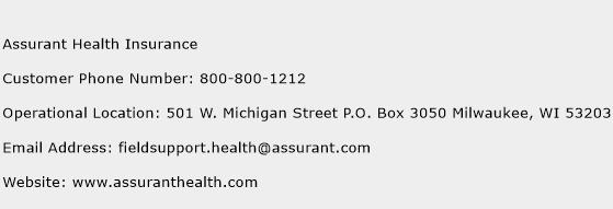 Assurant Health Insurance Phone Number Customer Service