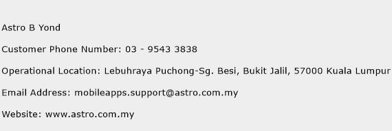 Astro B Yond Number | Astro B Yond Customer Service Phone ...