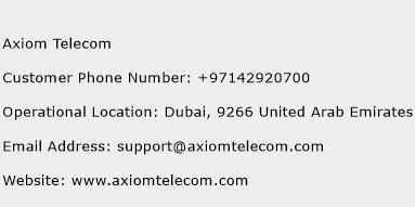Axiom Telecom Phone Number Customer Service