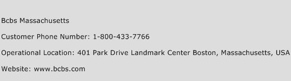 BCBS Massachusetts Phone Number Customer Service