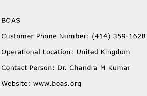 BOAS Phone Number Customer Service