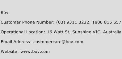 BOV Phone Number Customer Service