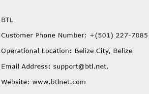 BTL Phone Number Customer Service