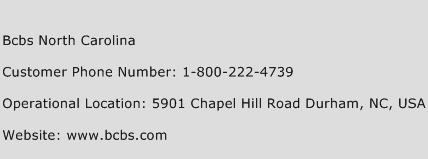 Bcbs North Carolina Phone Number Customer Service
