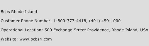 Bcbs Rhode Island Phone Number Customer Service