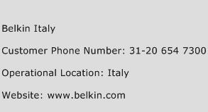 Belkin Italy Phone Number Customer Service