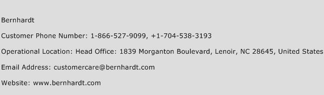 Bernhardt Phone Number Customer Service