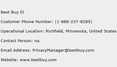 Best Buy El Number | Best Buy El Customer Service Phone Number | Best Buy El Contact Number ...