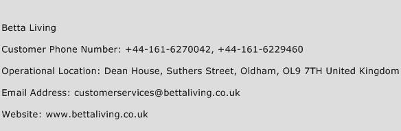 Betta Living Phone Number Customer Service