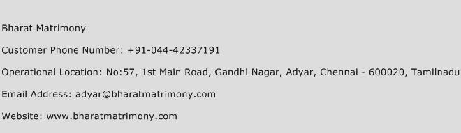 Bharat Matrimony Phone Number Customer Service