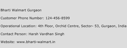 Bharti Walmart Gurgaon Phone Number Customer Service