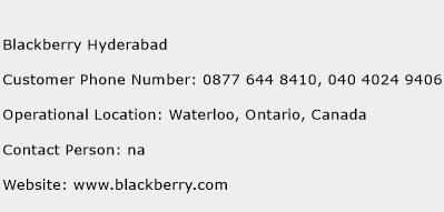Blackberry Hyderabad Phone Number Customer Service