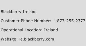 Blackberry Ireland Phone Number Customer Service