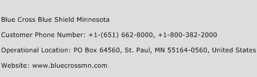 Blue Cross Blue Shield Minnesota Phone Number Customer Service