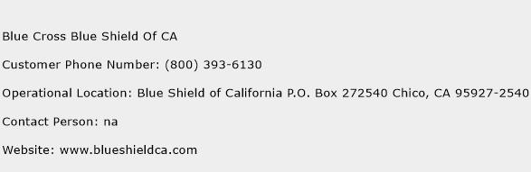 Blue Cross Blue Shield Of CA Phone Number Customer Service