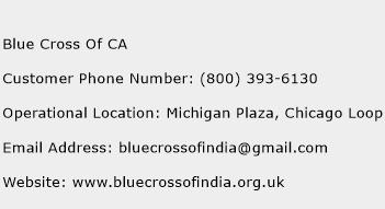 Blue Cross Of CA Phone Number Customer Service