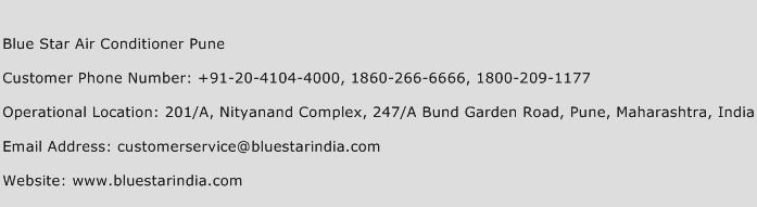 Blue Star Air Conditioner Pune Phone Number Customer Service
