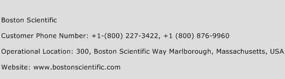 Boston Scientific Phone Number Customer Service