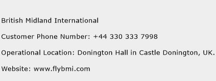 British Midland International Phone Number Customer Service