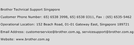 Brother Technical Support Singapore Phone Number Customer Service