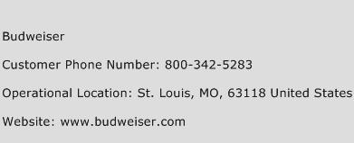 Budweiser Phone Number Customer Service
