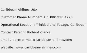 Caribbean Airlines USA Phone Number Customer Service