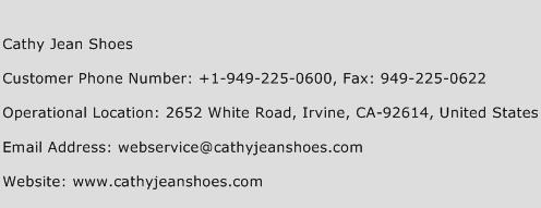 Cathy Jean Shoes Phone Number Customer Service