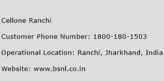 Cellone Ranchi Phone Number Customer Service