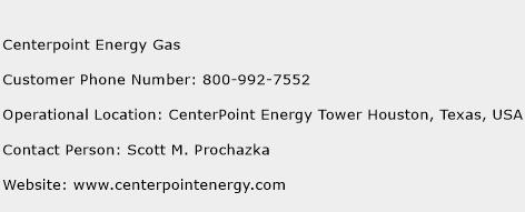 Centerpoint Energy Gas Customer Service Number 41458 